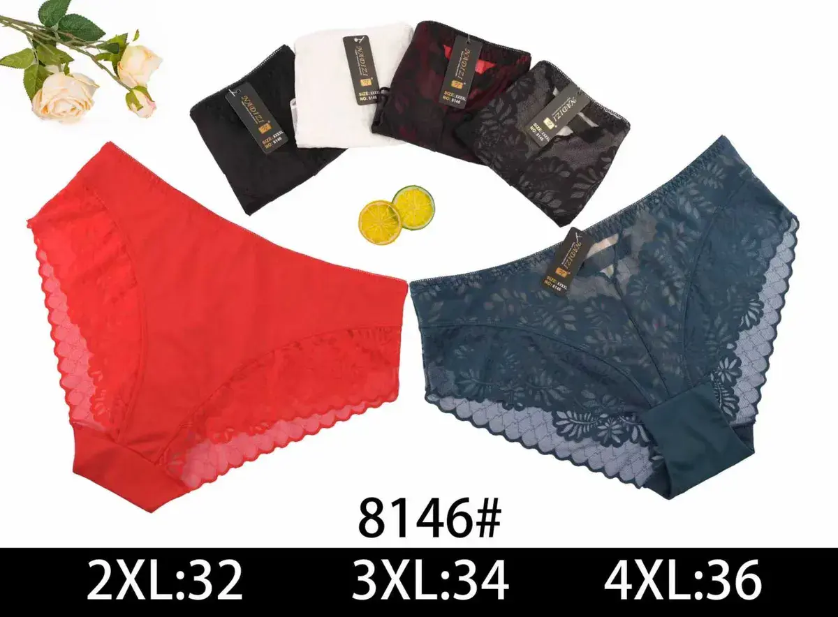 Majtki damskie koronkowe Zoyi 8146# 2XL-4XL