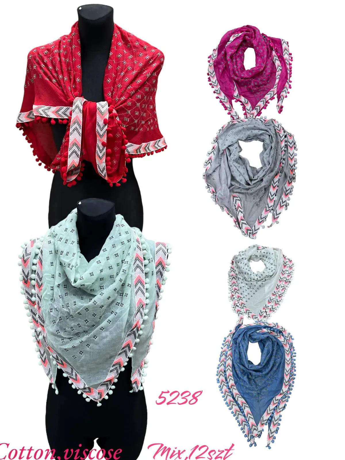 Chusta Damska Mix 6szt