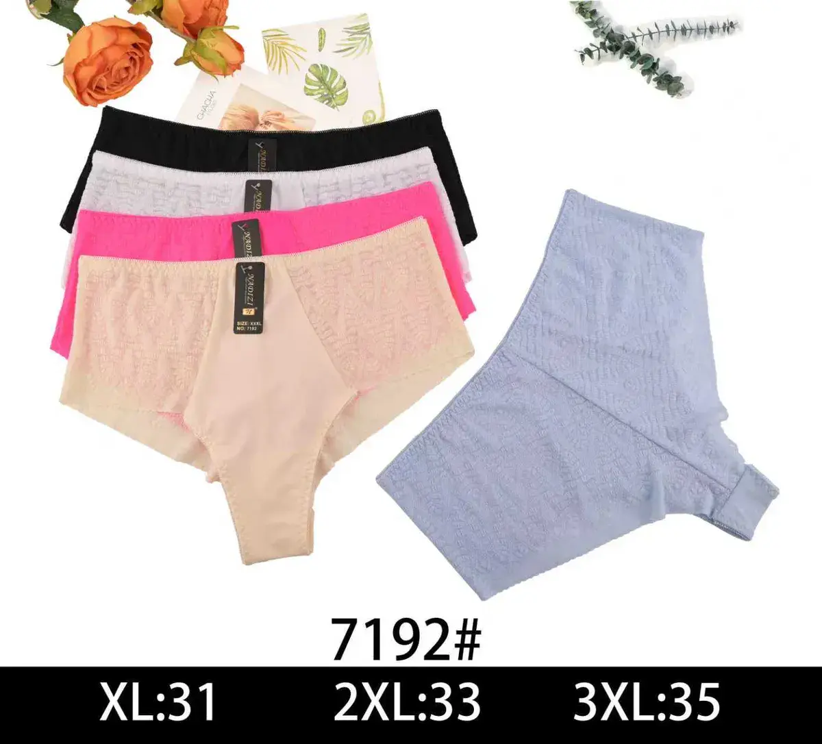 Bielizna damska figi plus size 7192 XL-3XL