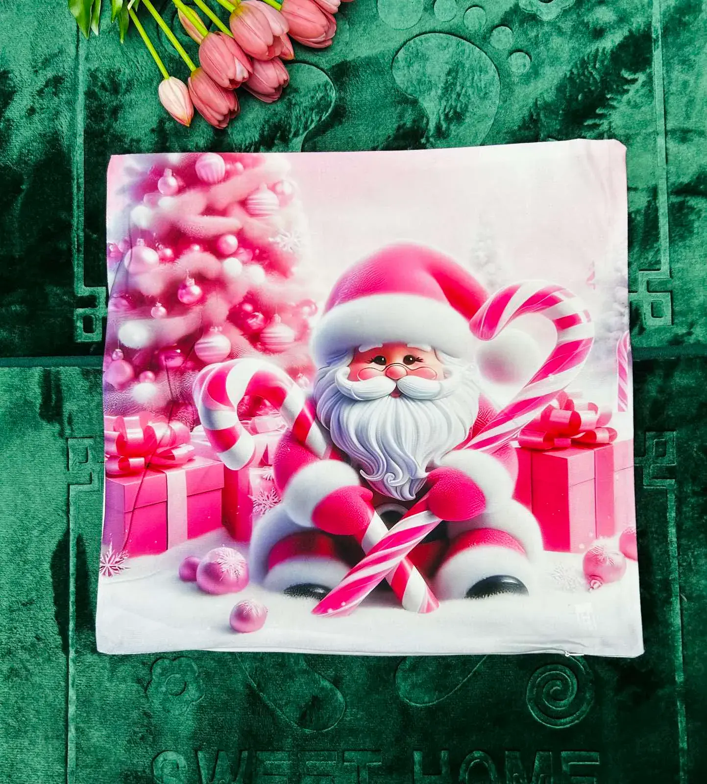 Poszewka Świąteczny Santa 40x40 cm