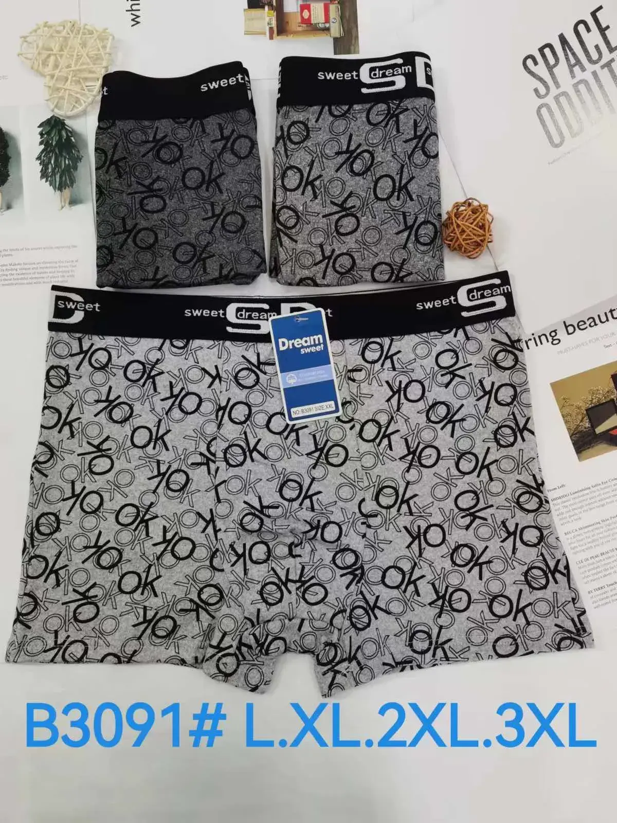 Bokserki męskie Sweet Dream B3091 L XL 2XL 3XL