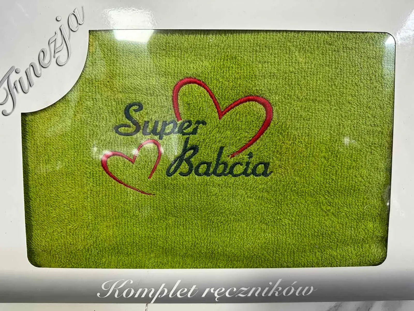 Komplet Ręczników Bawełnianych Super Babcia 70/140