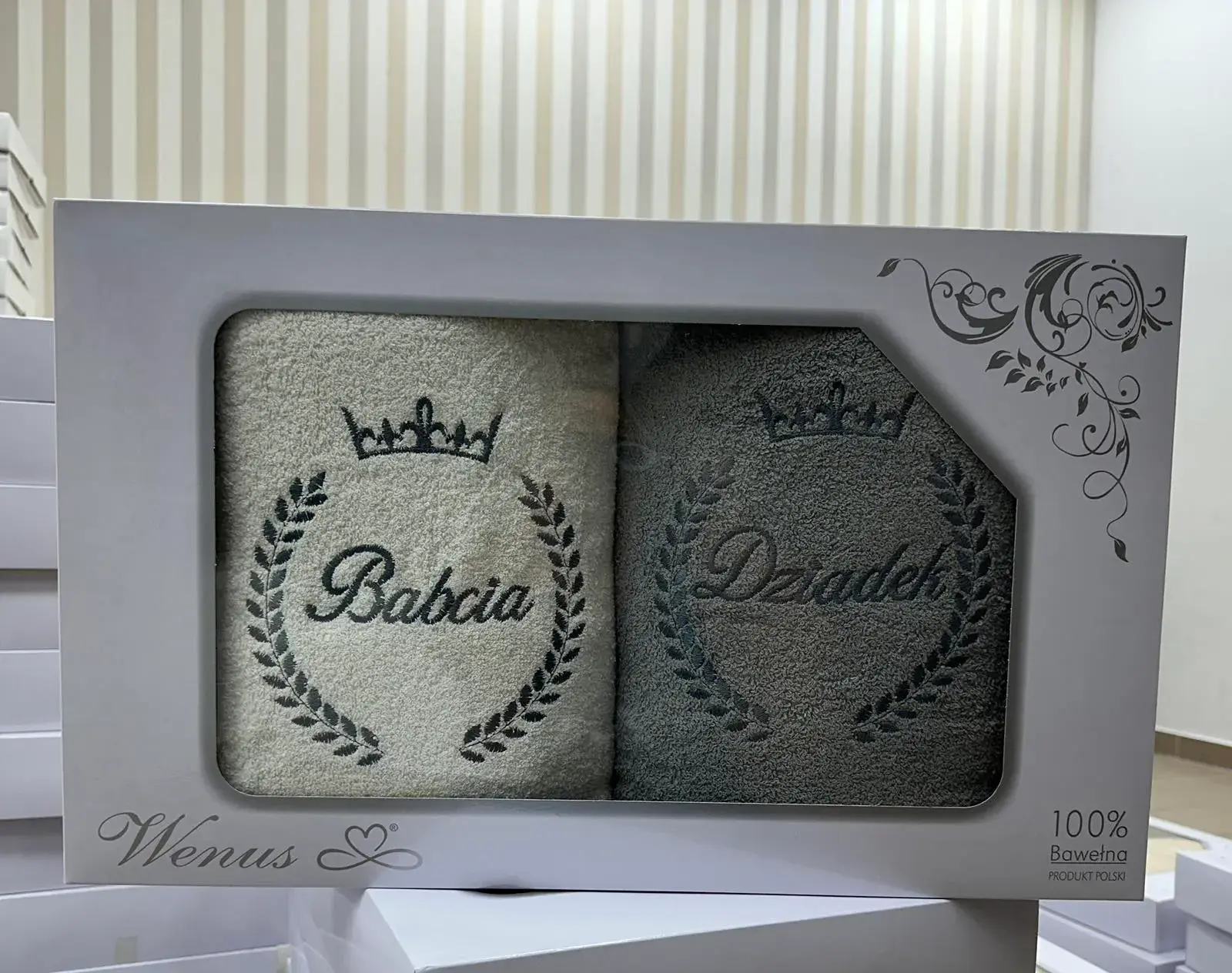 Ręczniki Bawełna Babcia&Dziadka 70/140 Venus