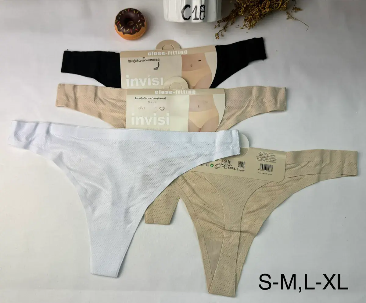 Invisi Majtki Stringi Close-fitting S-M-L-XL 4 Kolory