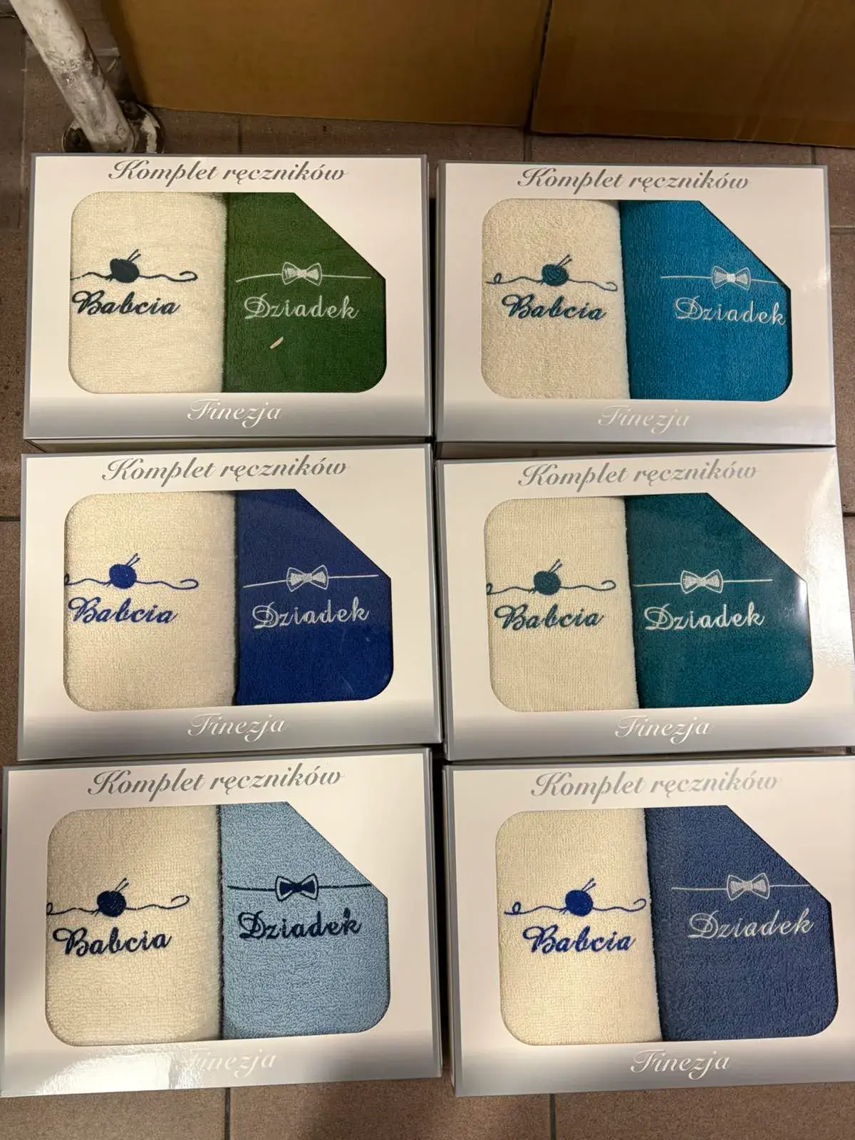 Ręczniki Babcia i Dziadek 2PCS 50x100cm