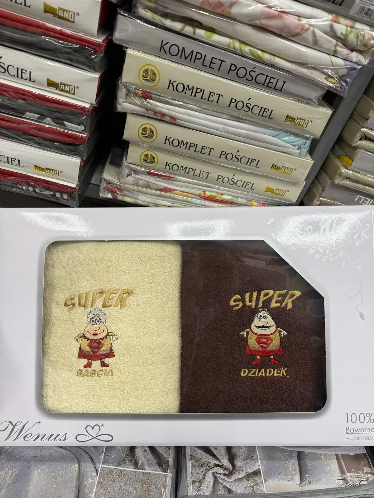 Komplet Ręczniki Babcia & Dziadek 70/140 Wenus