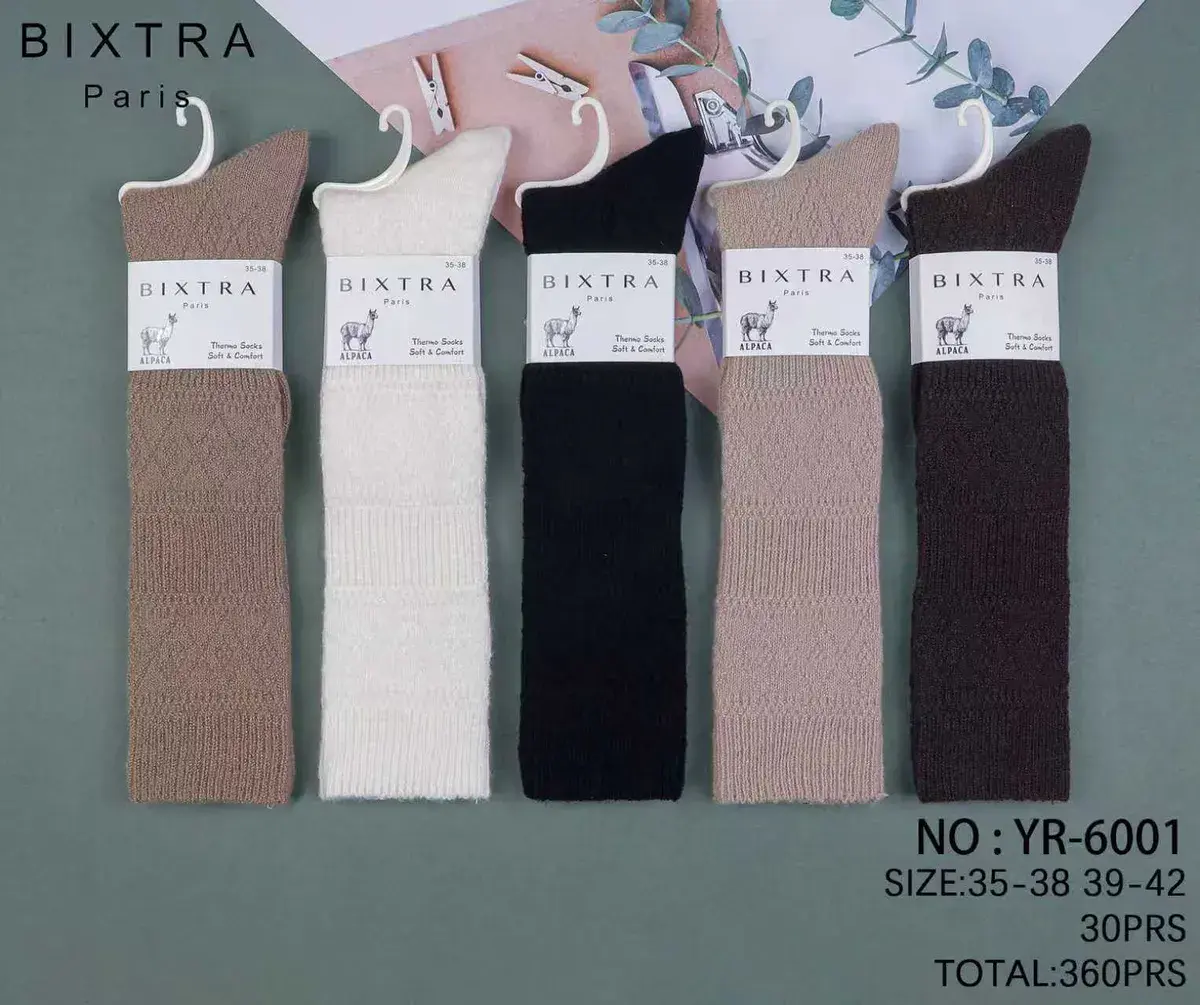 Skarpety damskie Bixtra Paris Alpaca termo rozmiar 35-38