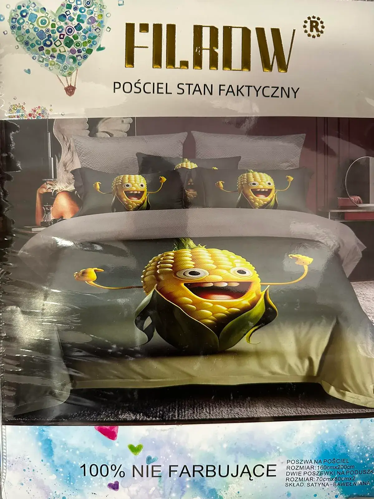 Komplet Pościel 3CZ 160/200 Filbrow z Kukurydzą