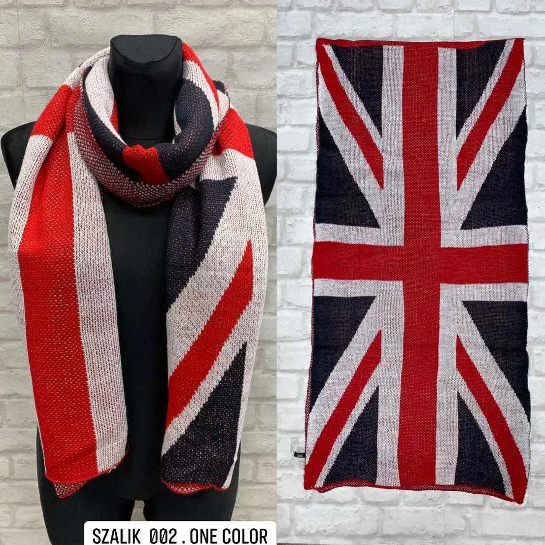 Szaliki damskie motyw Union Jack W10226-72