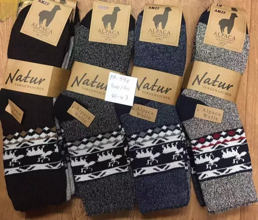 Skarpety Alpaca Natur we wzory 40-47 mix kolorów