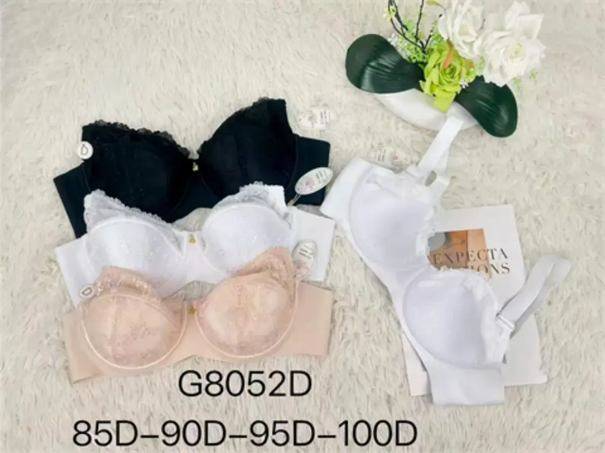 Biustonosz koronkowy G8052D w kolorach czarnym, białym i beżowym