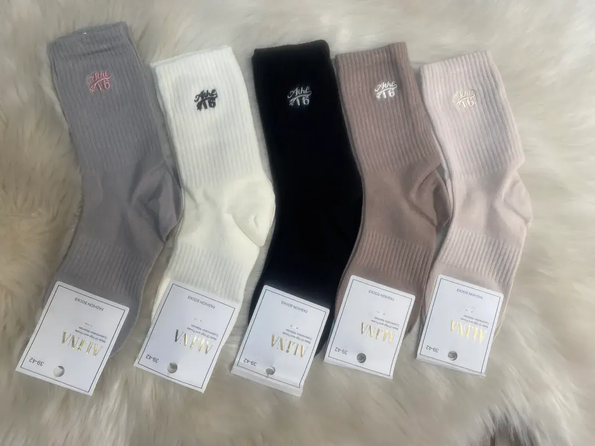 Skarpetki damskie ALINA 39-42 w pastelowych kolorach, prążkowane