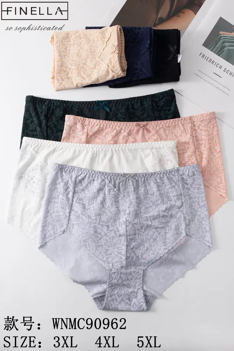 Majtki koronkowe damskie Finella mix kolorów 3XL-5XL