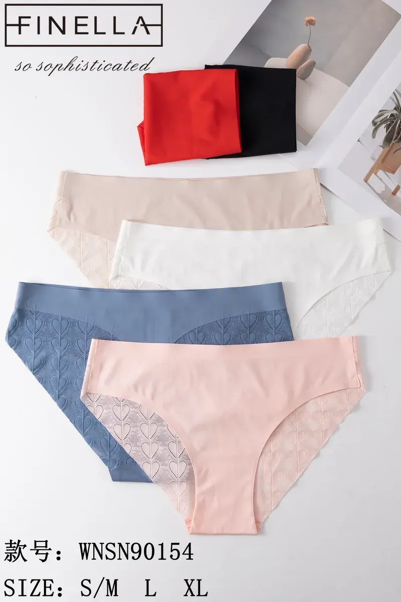Majtki damskie Finella z koronką w pastelowych kolorach S-XL