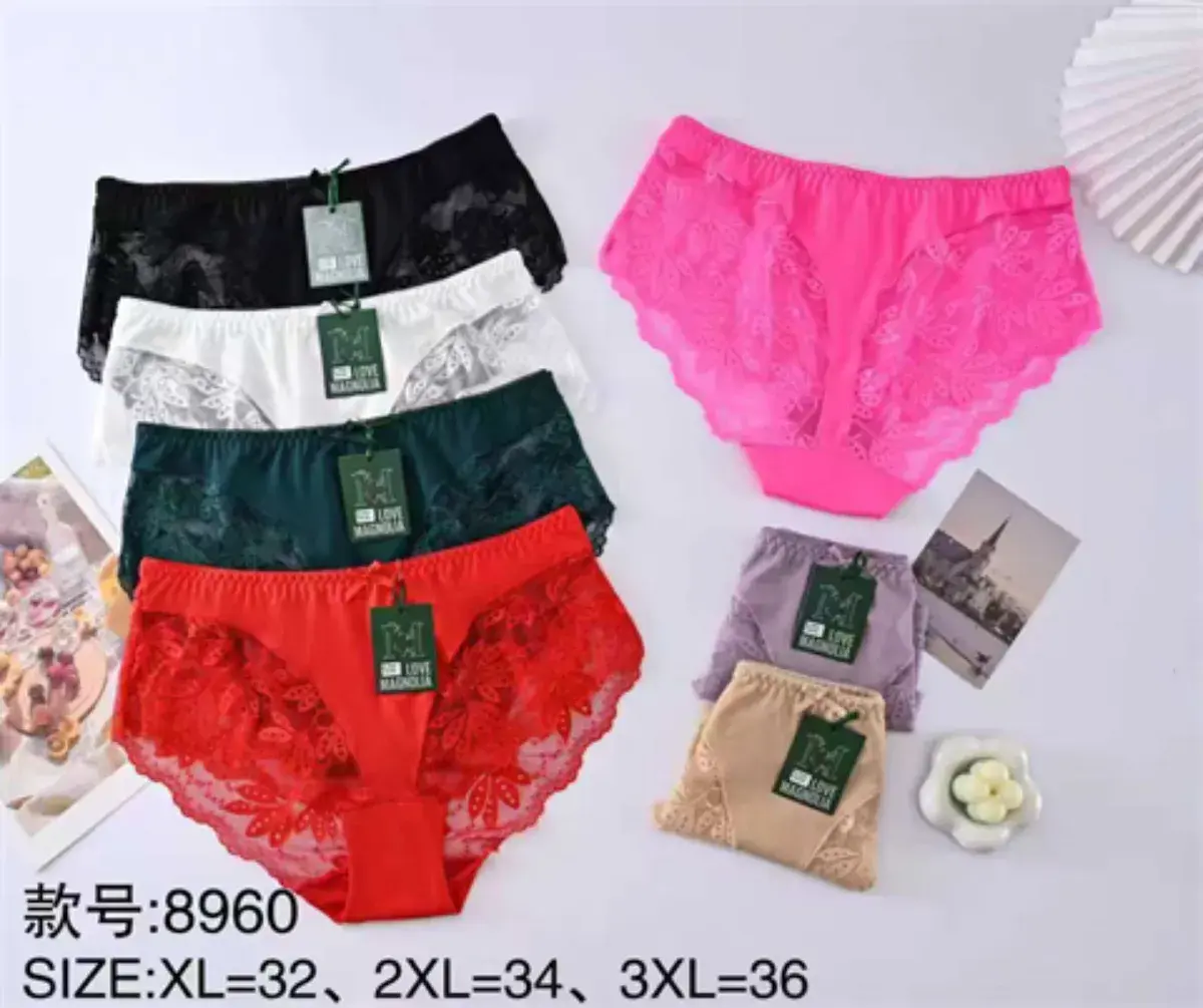 Majtki damskie koronkowe kolorowe rozmiary XL-3XL