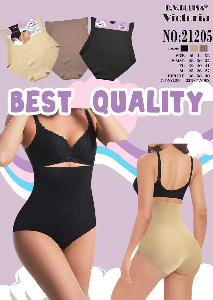 Majtki modelujące Victoria beżowe, czarne i brązowe, rozmiary M-XL