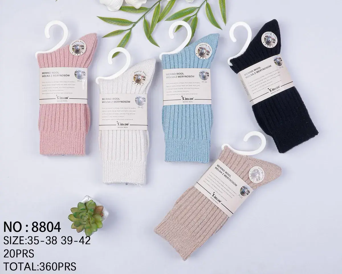 Skarpetki Merino Wool z Wełny Merynosów Mix Kolorów 39-42
