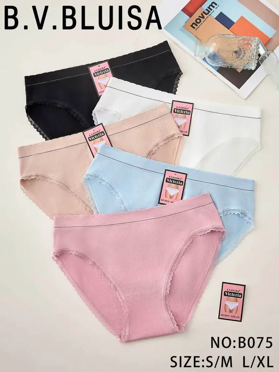 Majtki damskie Victoria w pastelowych kolorach S/M L/XL