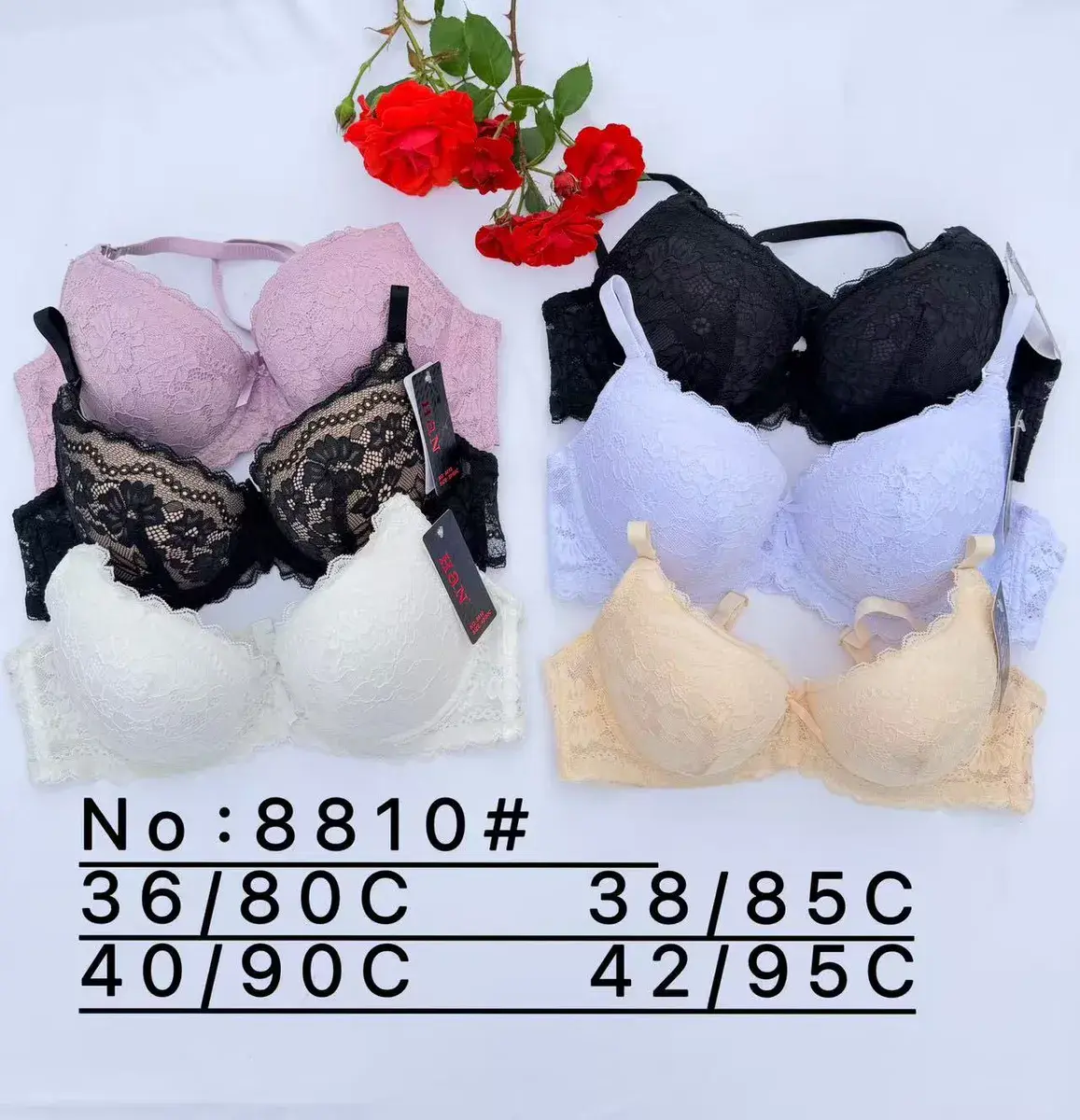Biustonosz koronkowy damski 36-42 C kolor mix