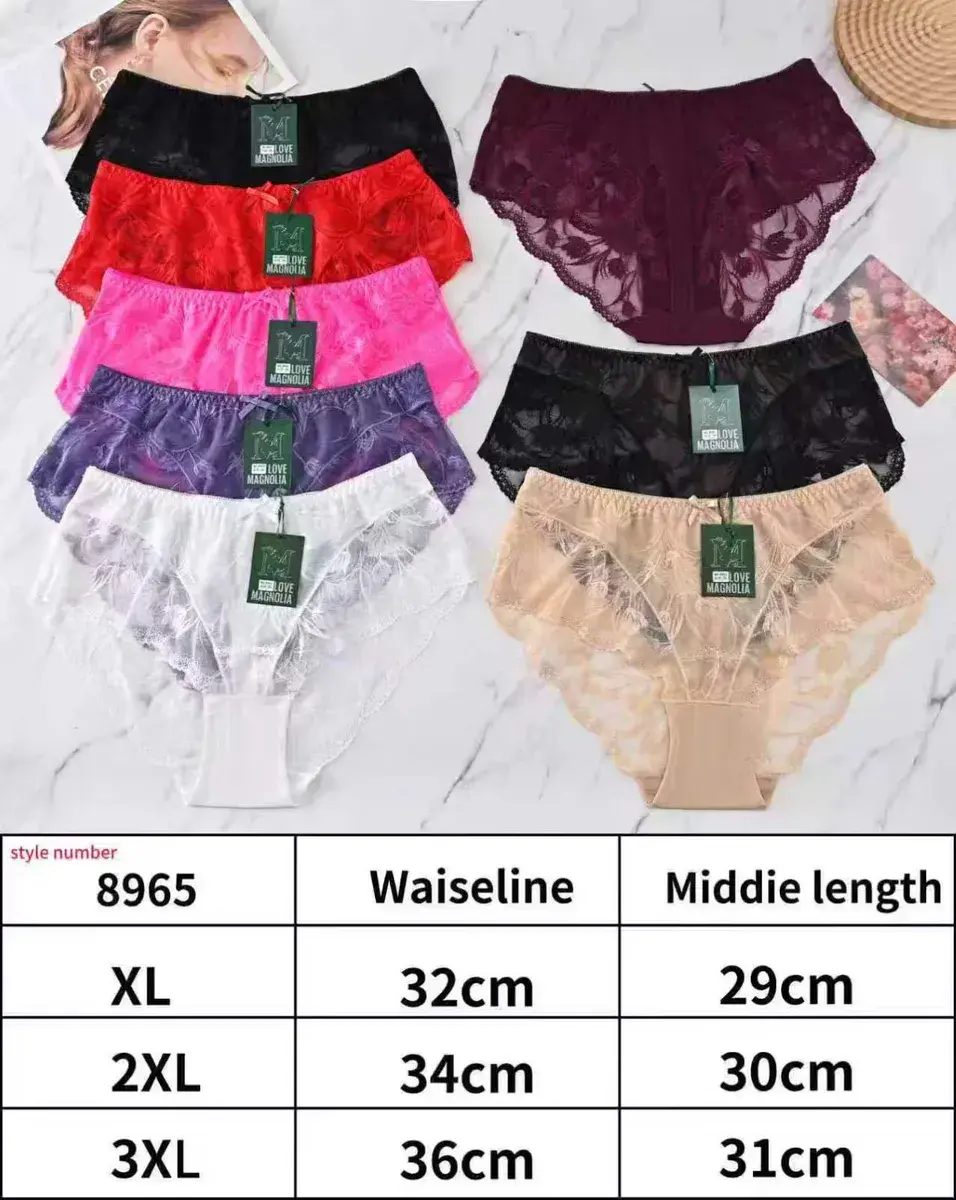 Koronkowe majtki damskie Love Magnolia w różnych kolorach XL-3XL