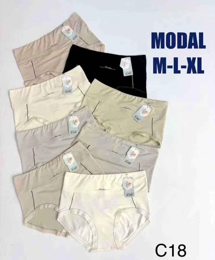 Majtki damskie modalowe M-L-XL w pastelowych kolorach