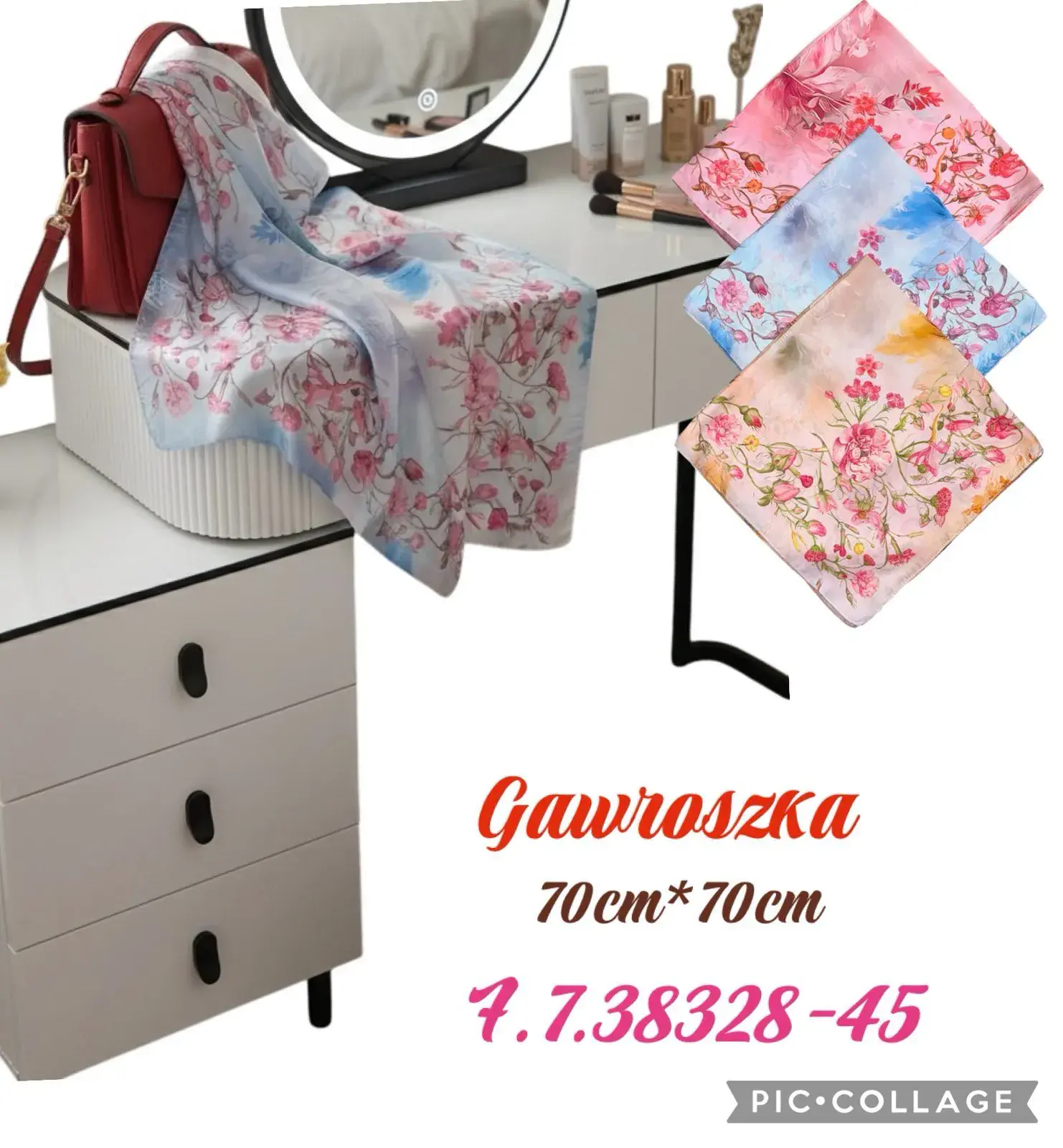 Chusta Damska Gawrwożka 70cm x 70cm