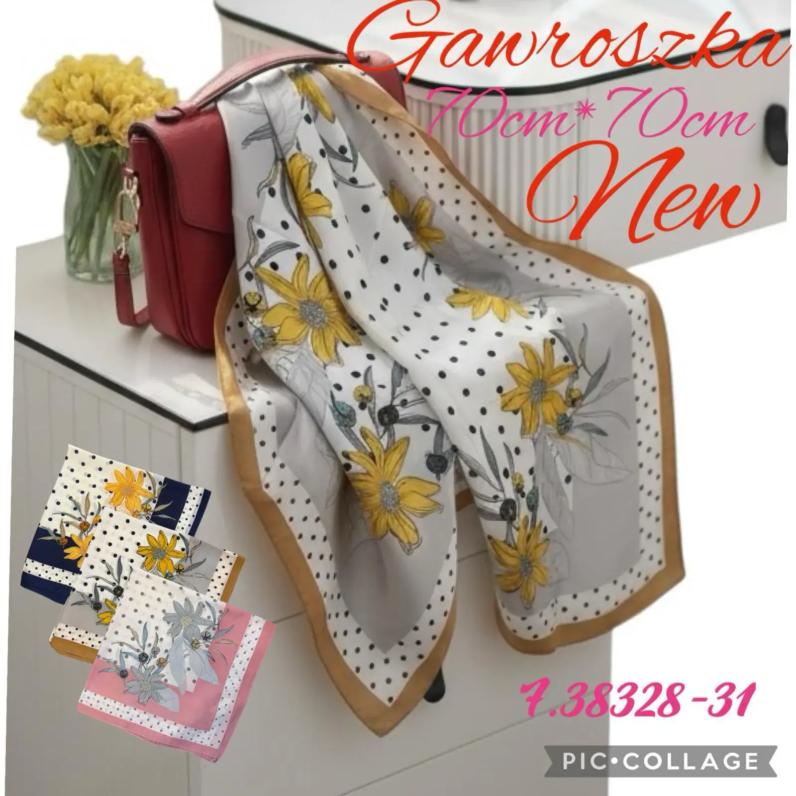 Chusta Damska Gawrwołoszka 70cm x 70cm