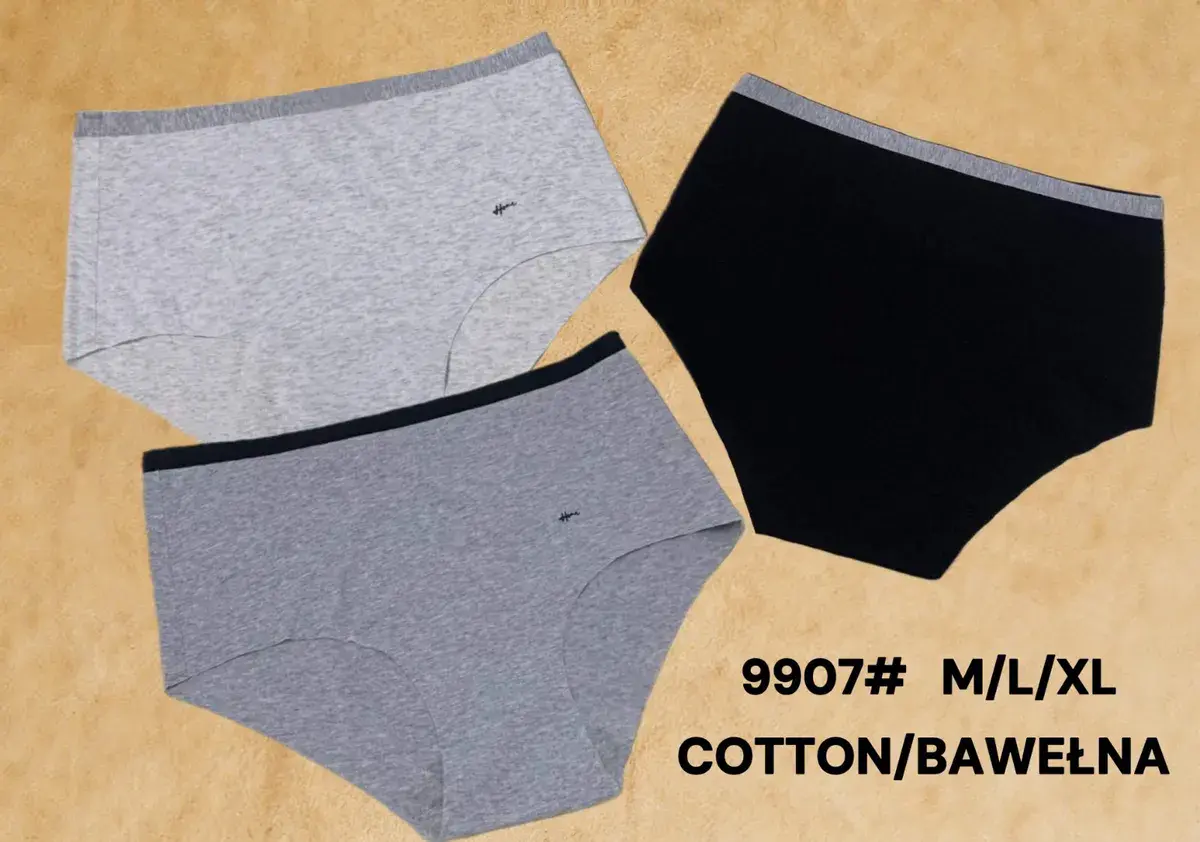Majtki damskie bawełniane 3 kolory M/L/XL komfortowe