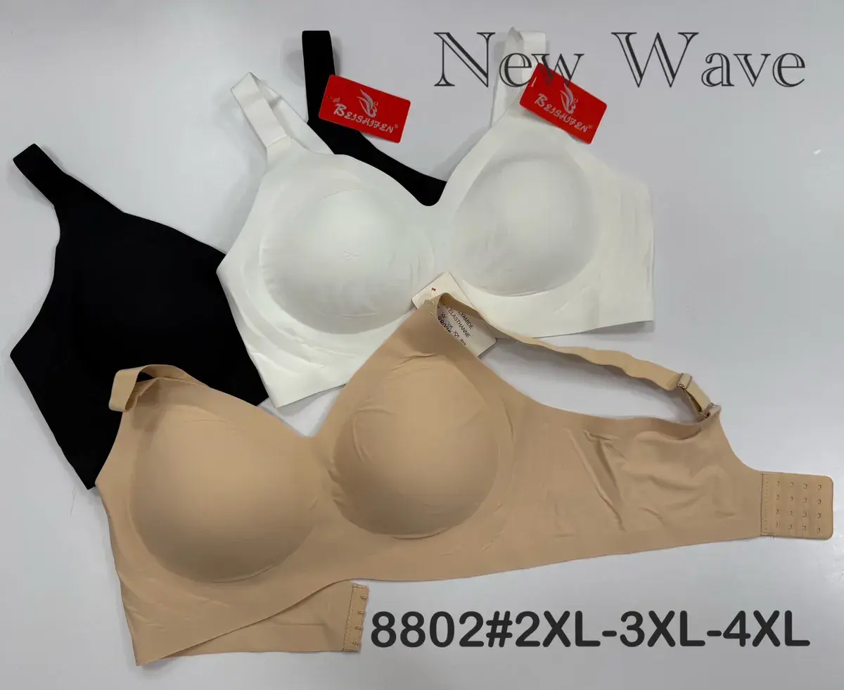 Biustonosz bezszwowy New Wave mix kolorów 2XL-4XL