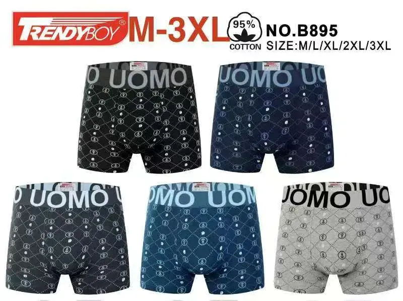 Bokserki męskie TrendyBoy bawełniane M-3XL wzór UOMO