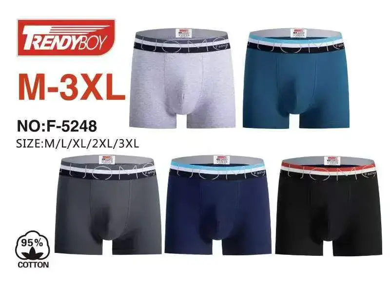 Bokserki męskie TrendyBoy bawełniane M-3XL mix kolorów