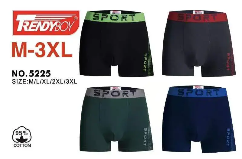 Bokserki męskie TrendyBoy SPORT bawełniane M-3XL kolorowe