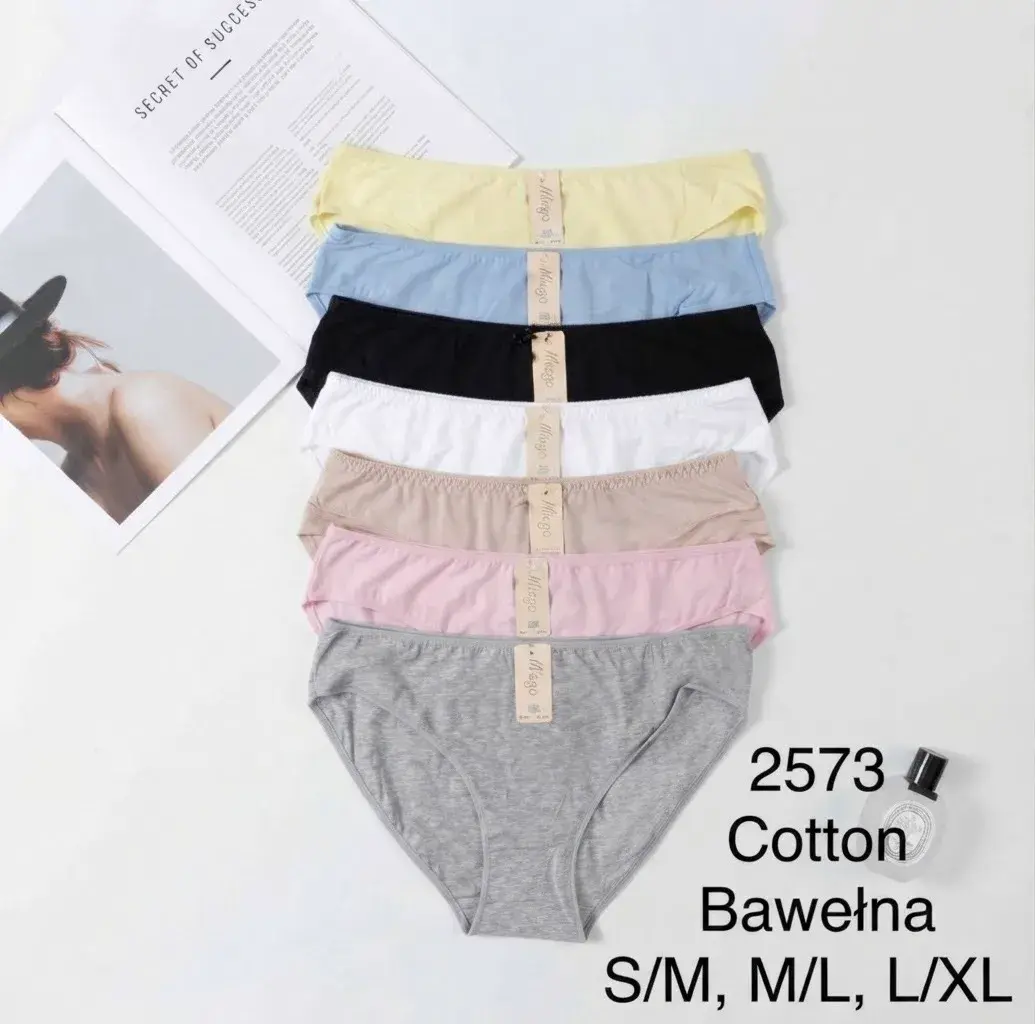 Bawełniane majtki damskie mix kolorów S-XL 2573