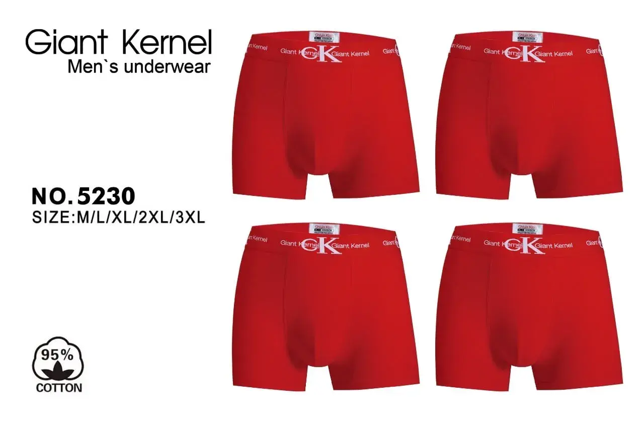 Bielizna męska Giant Kernel bokserki czerwone M-L-XL-XXL