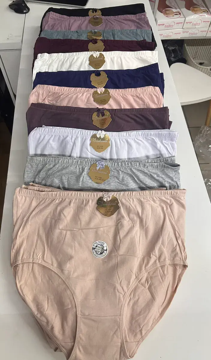 Majtki damskie bawełniane mix kolorów rozmiar XL-XXL