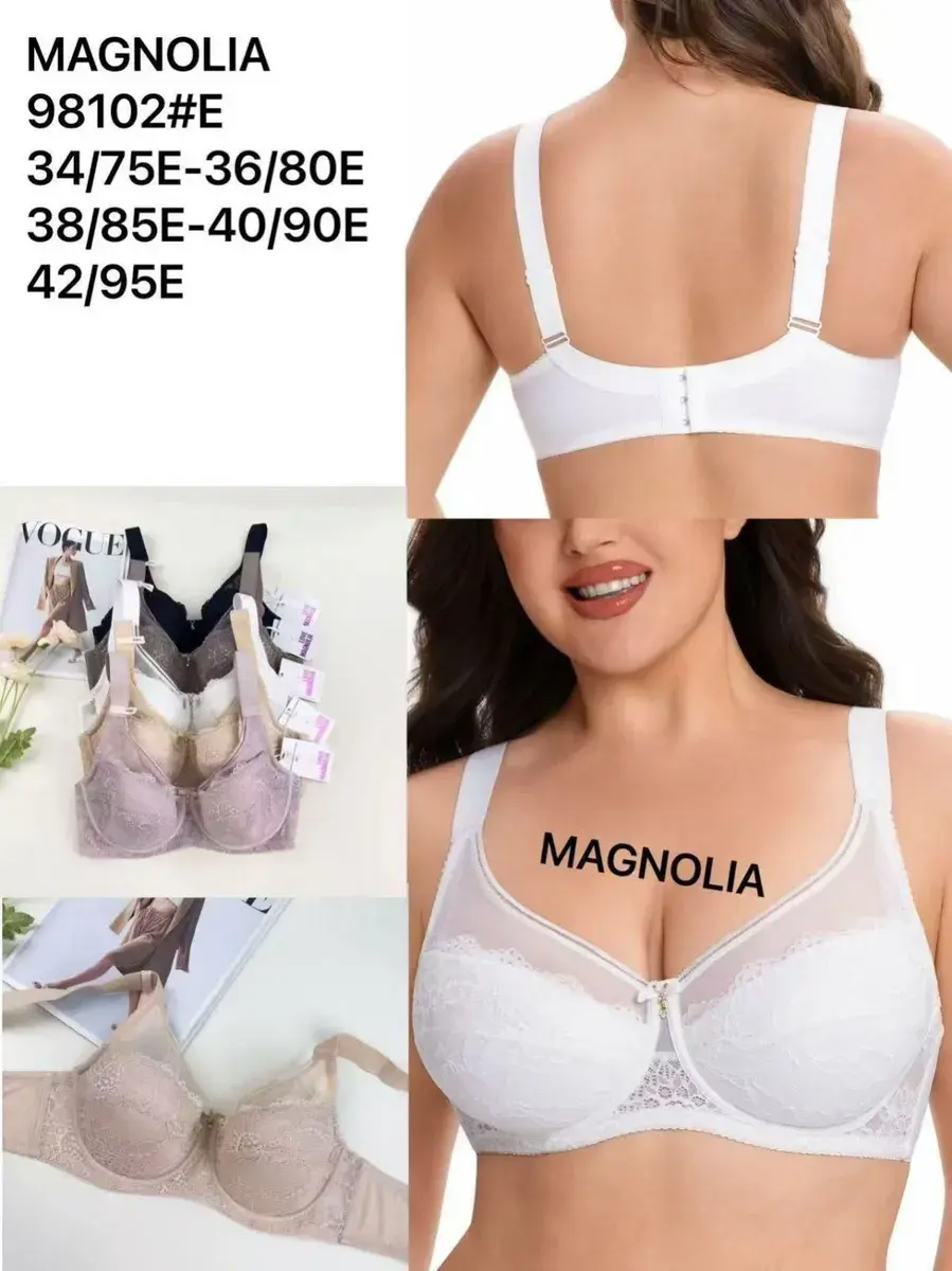 Biustonosz Magnolia koronkowy miękki w różnych rozmiarach