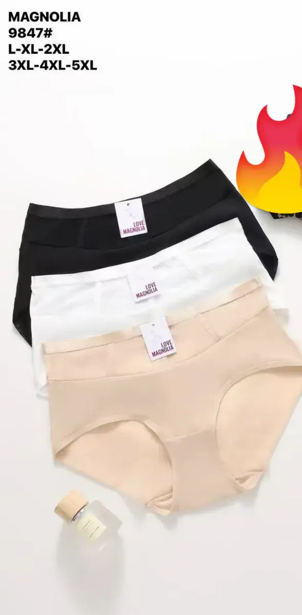 Majtki damskie Love Magnolia zestaw 3 kolory L-5XL