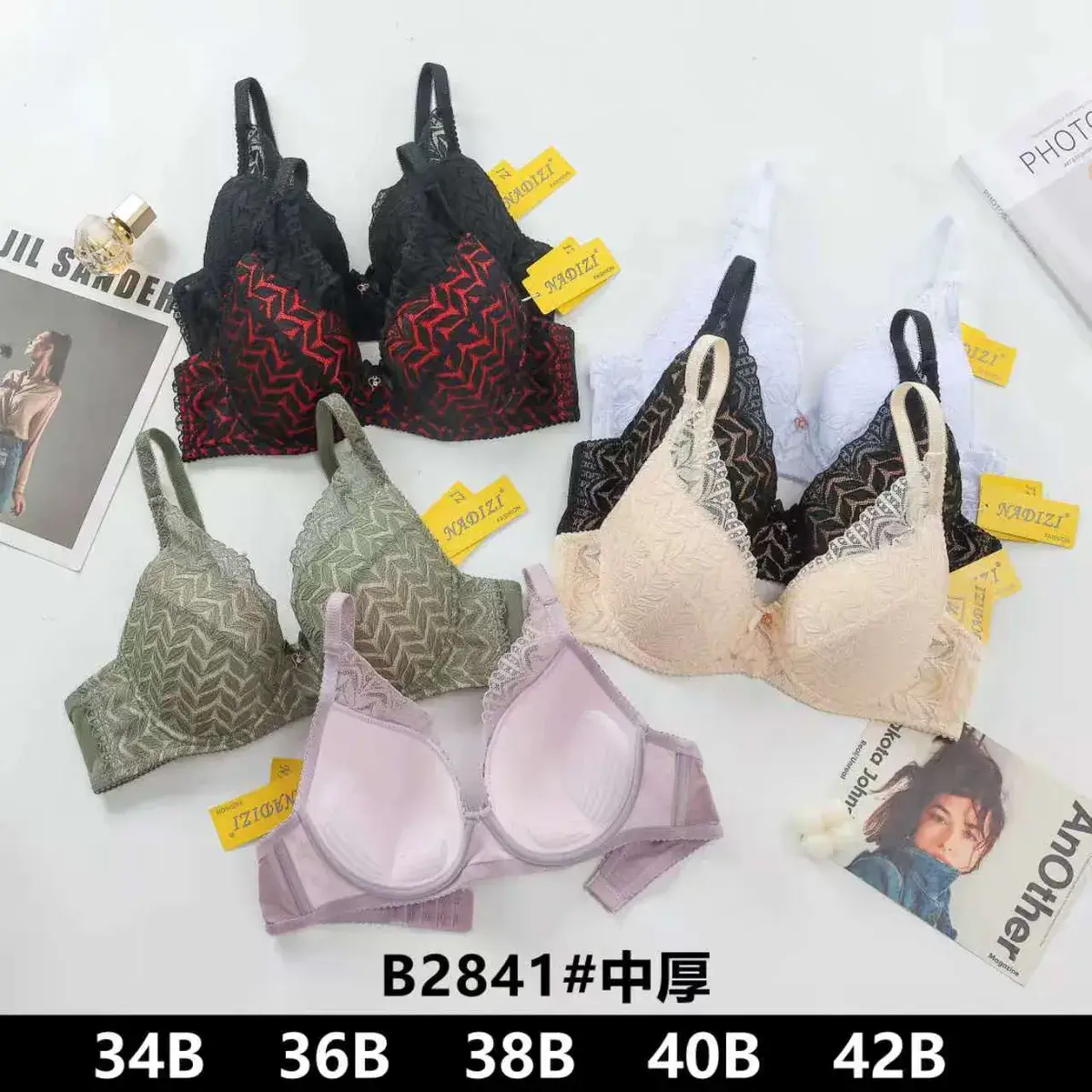 Biustonosz koronkowy B2841 w różnych kolorach i rozmiarach B