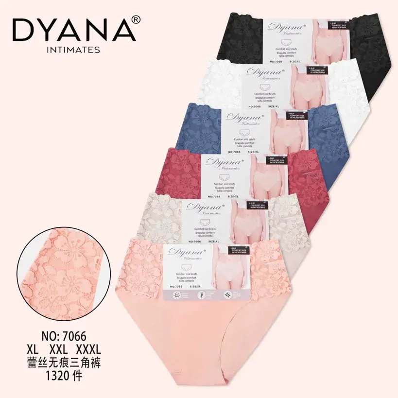 Majtki damskie Dyana z koronką w różnych kolorach XL-XXXL