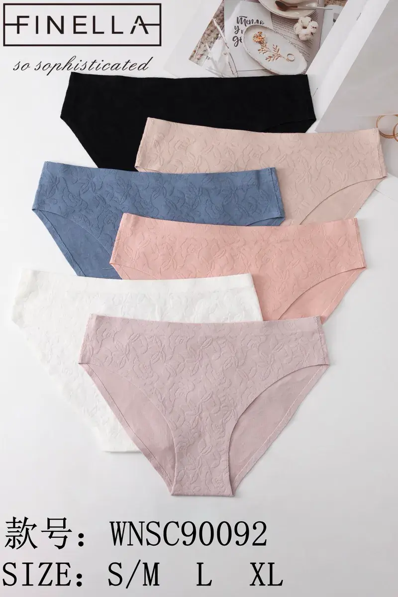 Finella Zestaw 7 Majtek Damskich w Pastelowych Kolorach S-XL