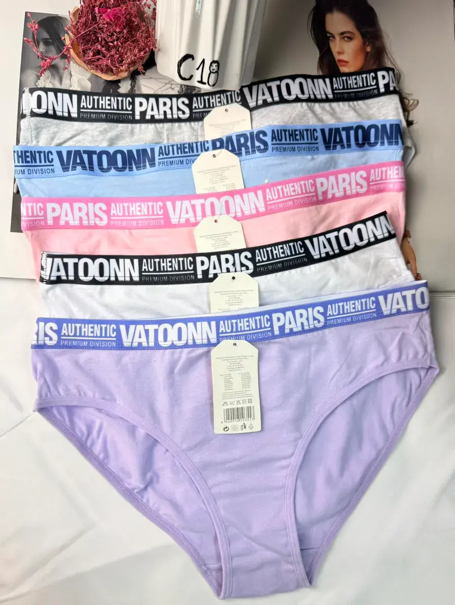 Majtki damskie Vatoonn Authentic Paris fioletowe