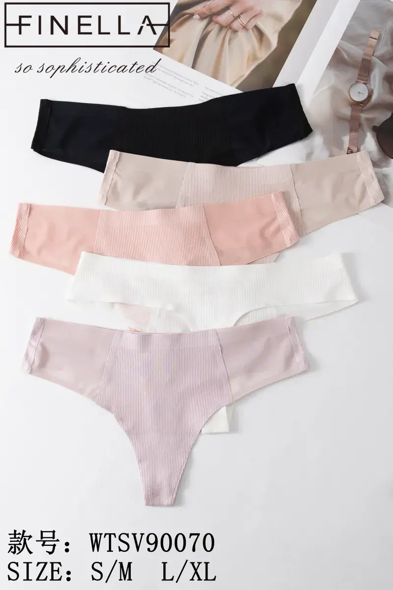 Finella Zestaw 5 sztuk damskich majtek w pastelowych kolorach S-XL