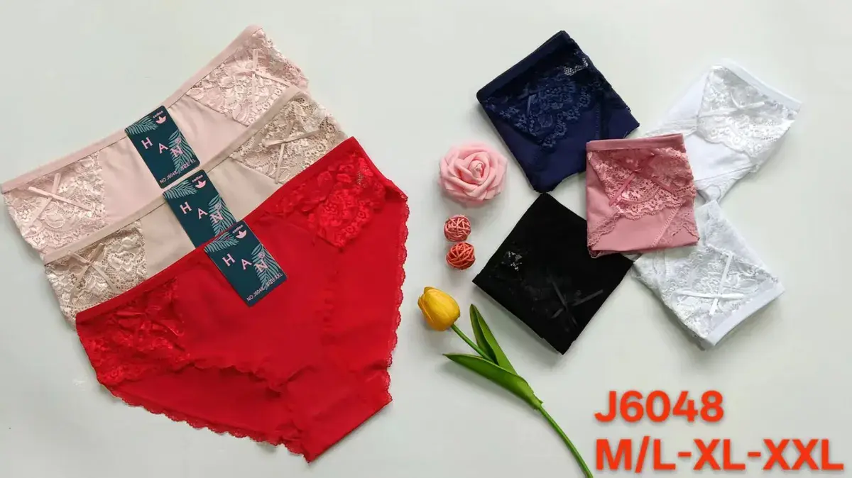 Majtki Koronkowe Damskie J6048 Mix Kolorów M/L-XL-XXL