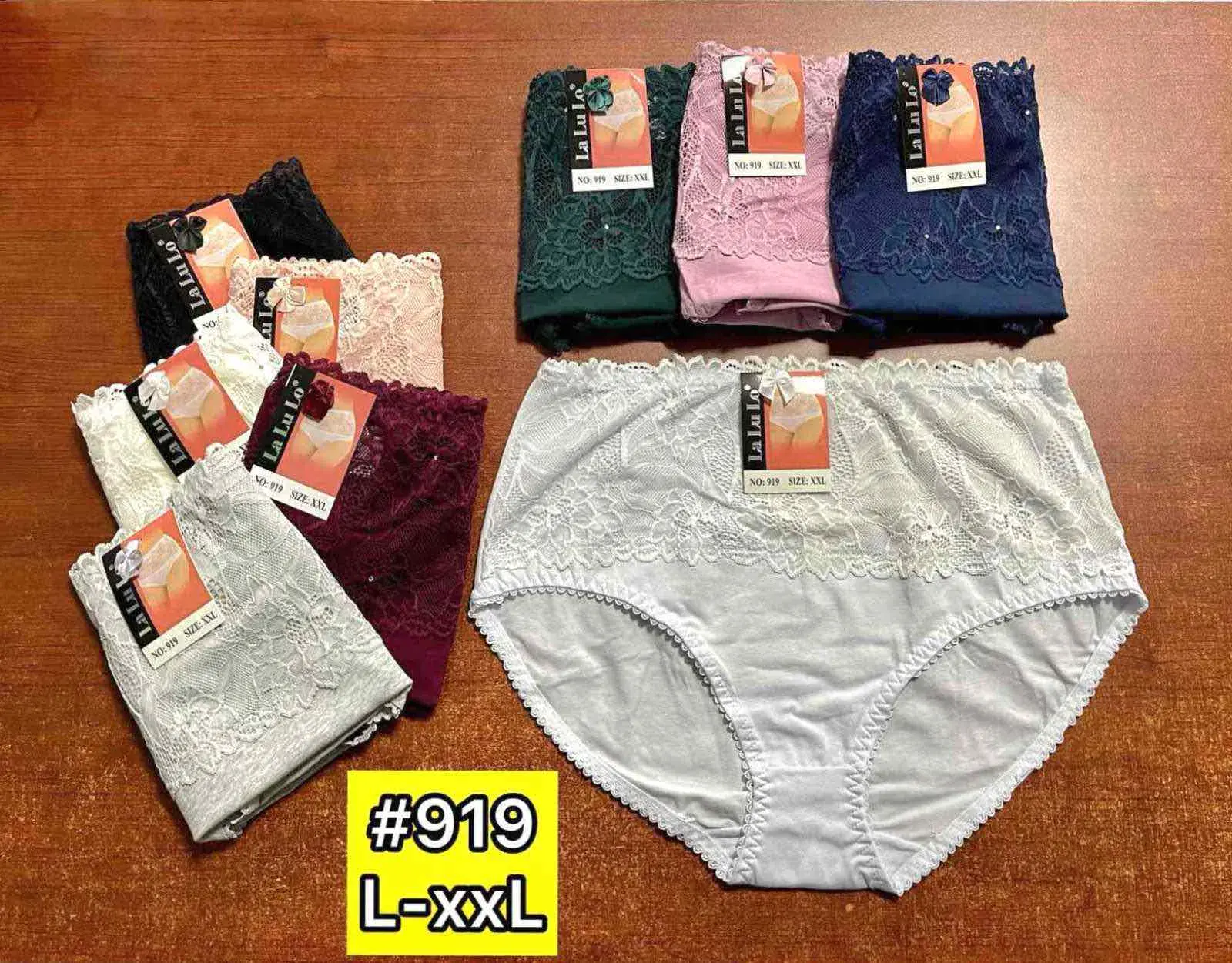 Majtki damskie koronkowe L-XXL #919, 24 szt