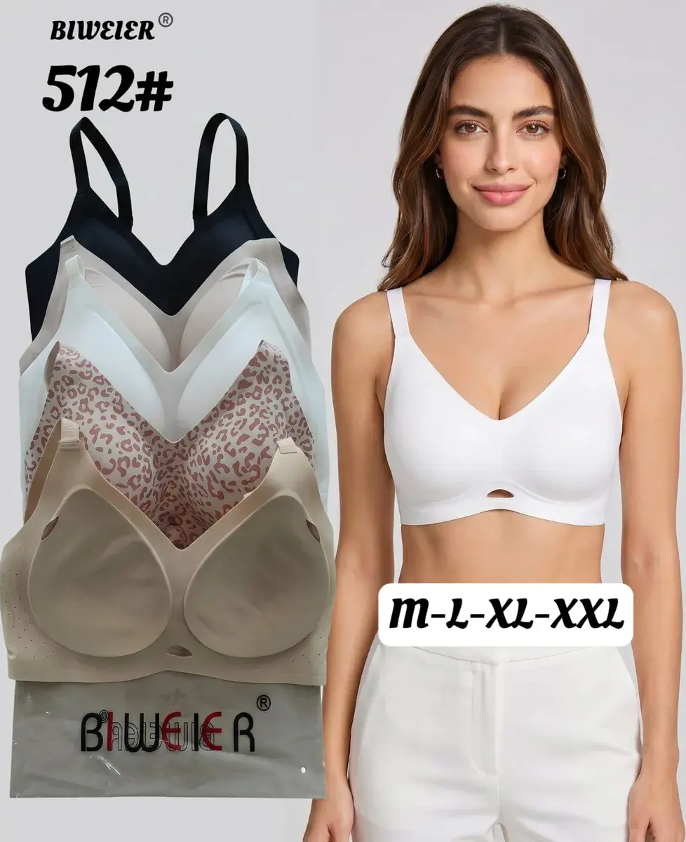 Biweier Biustonosz Bezszwowy Mix Kolorów M-XXL