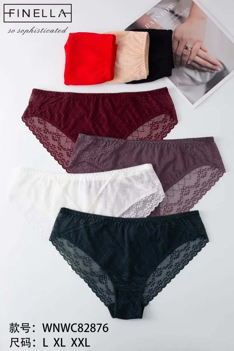 Majtki damskie koronkowe w zestawie kolorów L-XXL