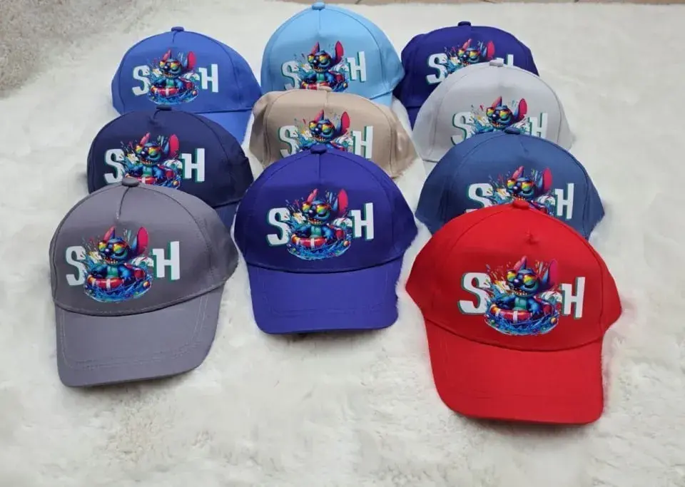 Czapka dla Dzieci z Daszkiem Stitch Mix Kolorów 10 szt. – wzór 2