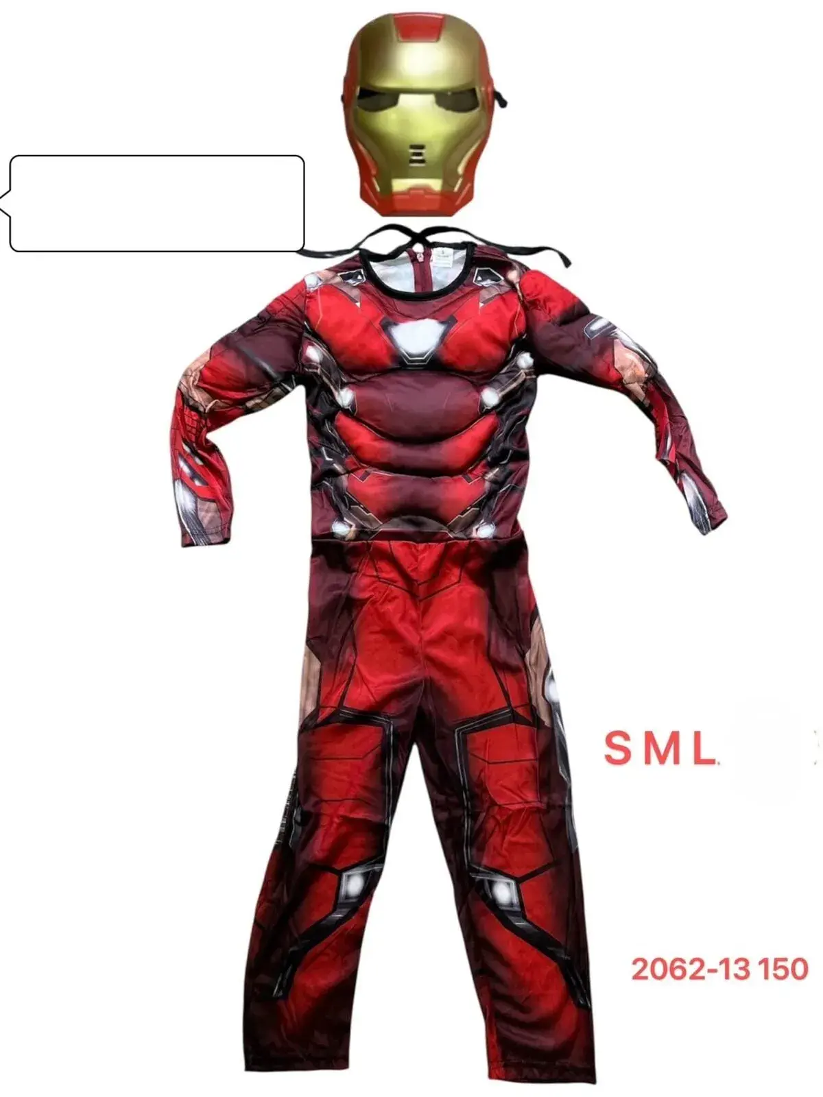 Strój Iron Man S M L, kolor czerwony