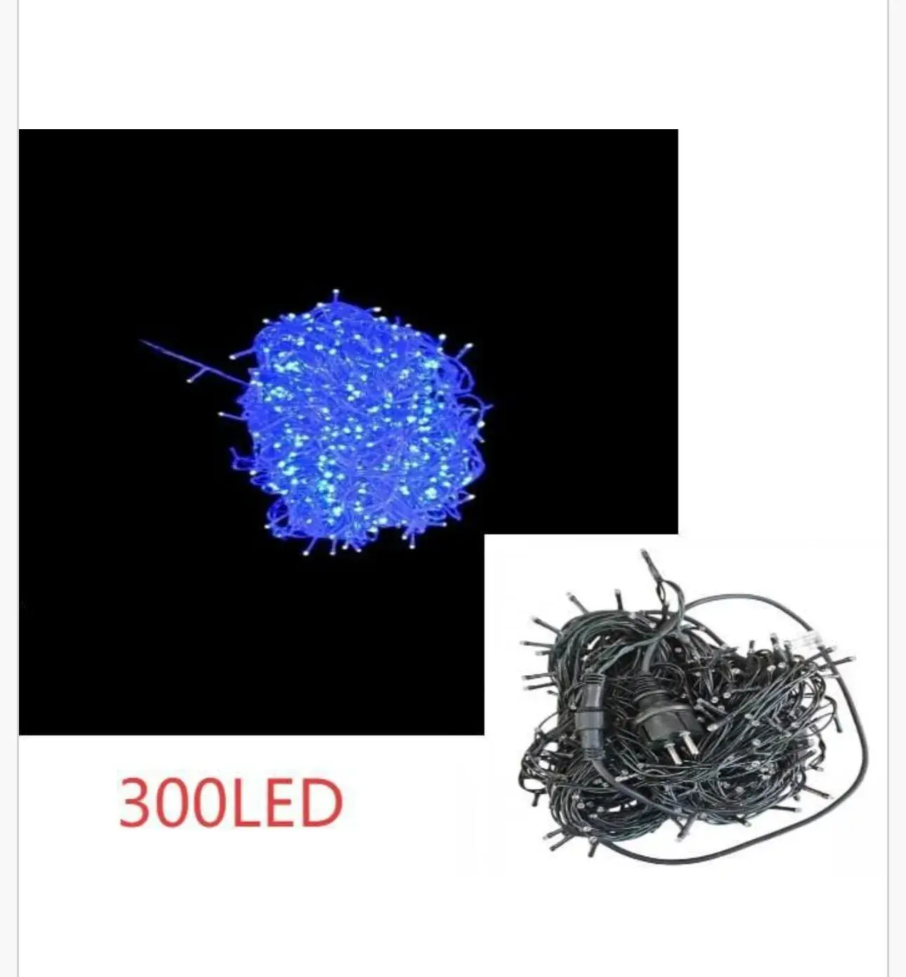 Lampka dekoracyjna świąteczna 300LED, niebieskie diody led