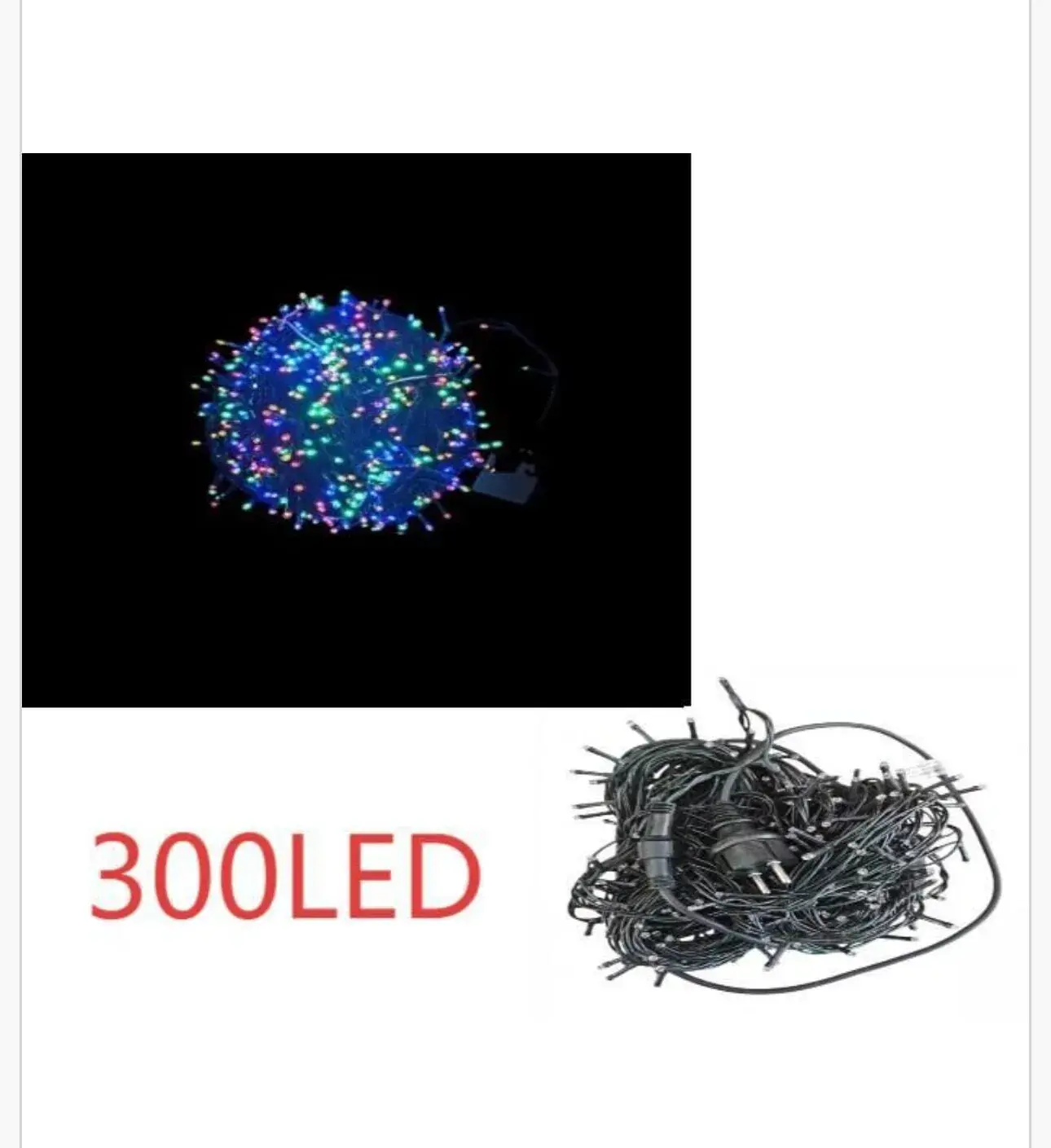 Lampka dekoracyjna świąteczna 300LED, w wielu kolorach – wzór 2